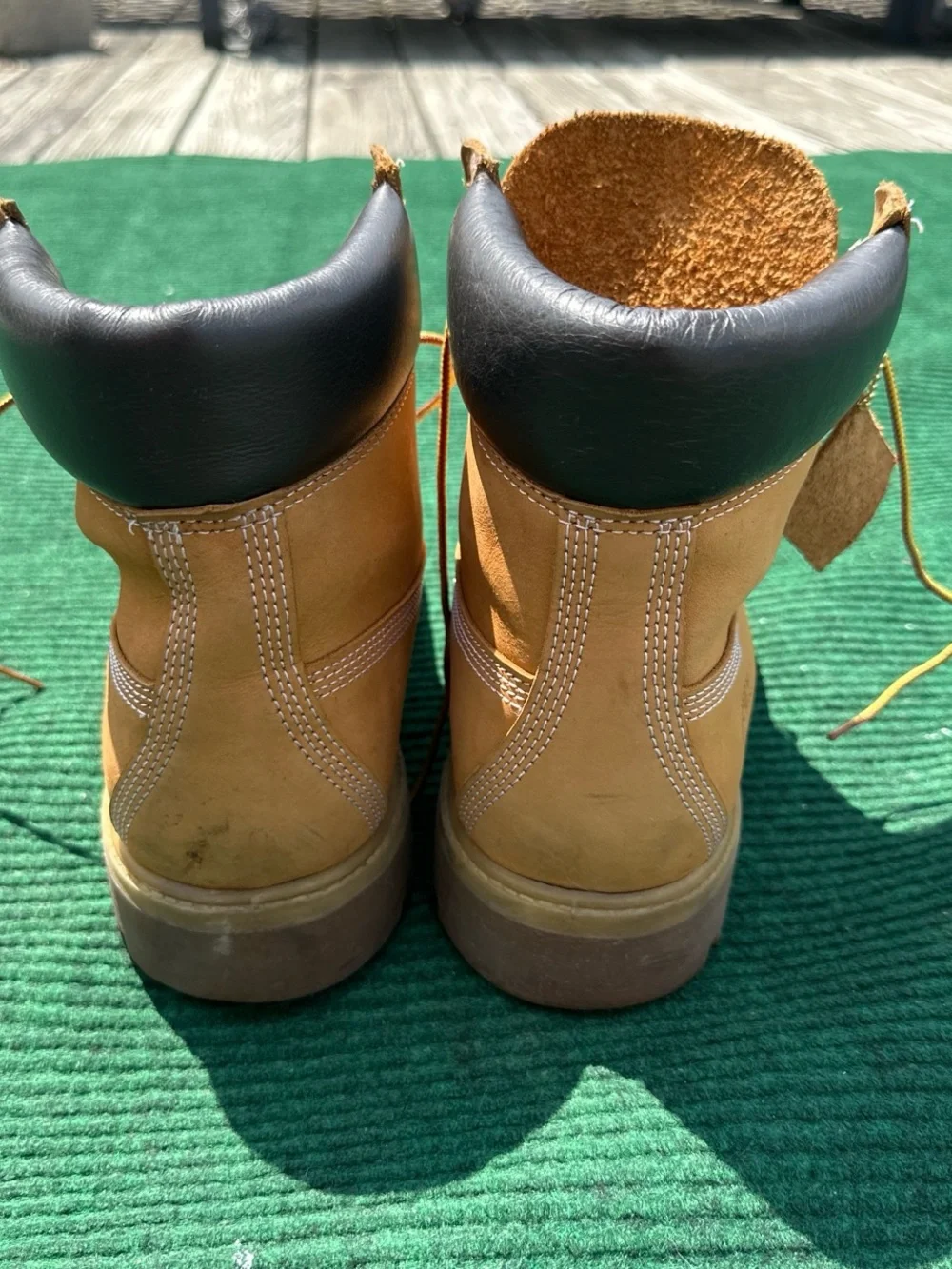 Timberland 6 Inch Premium Waterproof Boot 'Wheat' Nubuck Men’s Size 9.5